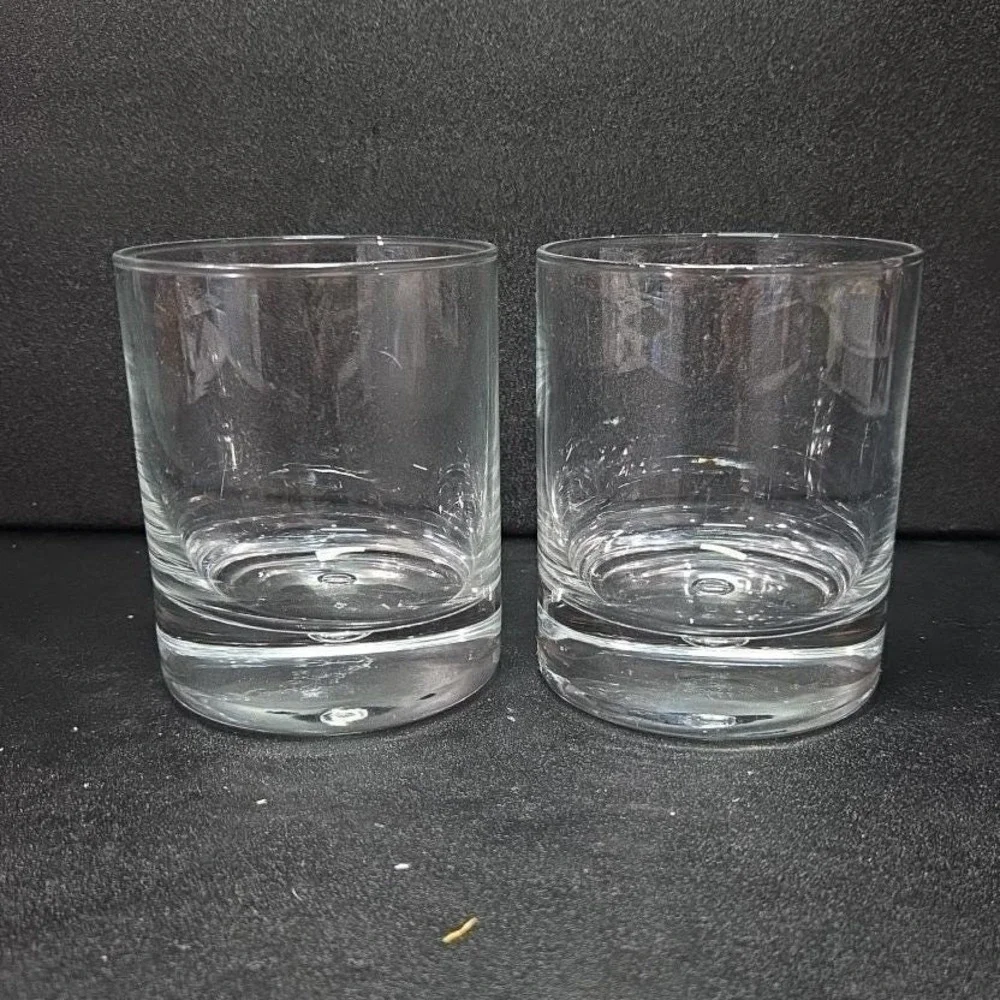 Circleware Crystal Double Old Fashioned Glasses, Set of 2, Vintage Luxor‎ Design